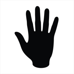 Obraz premium human hand isolated on white background