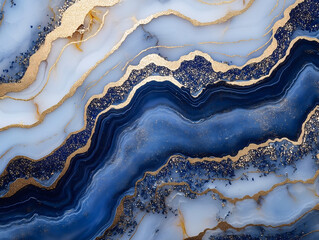 abstract background, creative texture of white marble with gold veins, artistic paint marbling, glittered. delicate colors. Generative Ai
