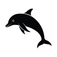 Fototapeta premium dolphin isolated on white background