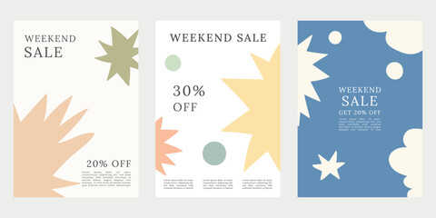 Sale promotion poster. Sale event poster template.