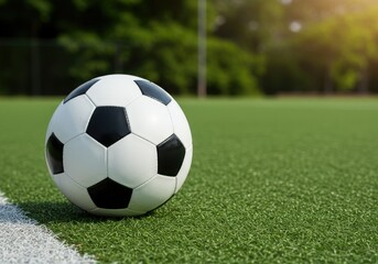 football composition with copyspace