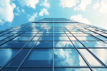 modern office building with blue sky