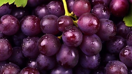 Fresh grapes natural background food photography close-up vibrant colors healthy fruit concept