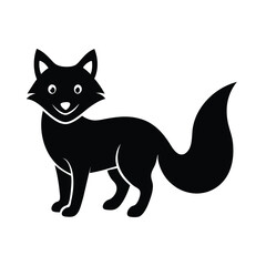 Obraz premium vector illustration of a black cat