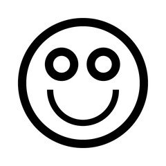 Fototapeta premium Clipart Smile Face Simple Smiley Face Black And White Outline Sketch