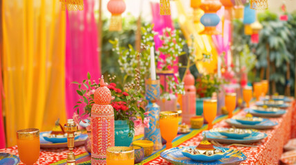 Stylish Cultural congratulations themes featuring playful patterns and bold accents for a cheerful ambiance