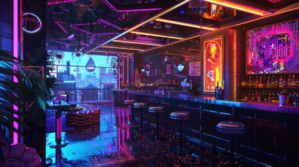 Stylish Cyberpunk congratulations featuring playful patterns and bold accents for a cheerful ambiance