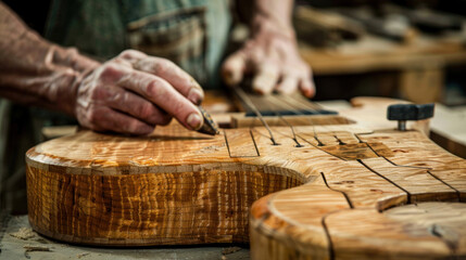The meticulous process of building a custom microtonal guitar, blending traditional methods with modern technology