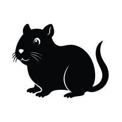 Fototapeta premium vector illustration of a black cat