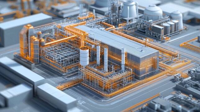 detailed industrial diagram of heat recovery system
