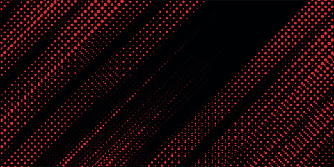 Halftone dots red and blue color pattern gradient grunge texture background. Dot pop art comic sport style vector illustration. modern background