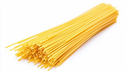 Dried spaghetti pasta bundle ready for cooking.