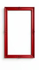 Red crimson frame border copy space
