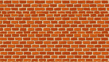 Fototapeta premium Title: A Detailed High-Resolution Image of a Seamless Red Brick Texture