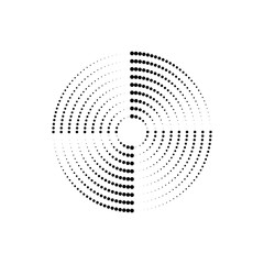 Speed dotted lines vector icon