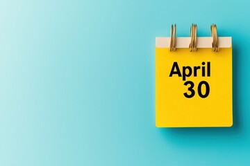 National Honesty Day on a Bold Yellow Calendar Page for April 30