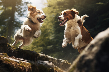 Forest Run with Joyful Paws