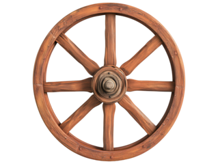 Vintage cart wheel