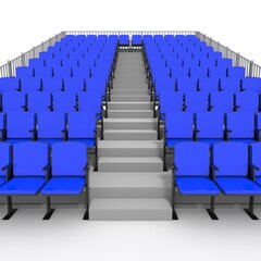 Fototapeta premium 3d render Bleachers design element. Furniture