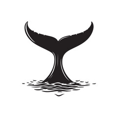 whale tail vector