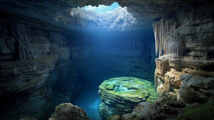 Exploring the Enigmatic Beauty of Frozen Glacier Caves and Crystal Clear Water Pools in Nature's Masterpiece