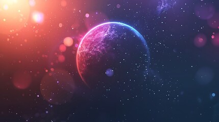 Naklejka premium Earth from space showing the beauty of space exploration. 3D rendering