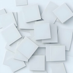 Abstract design of many white squares. Possible use in a design template