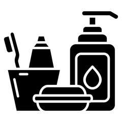 Toiletries Glyph Icon