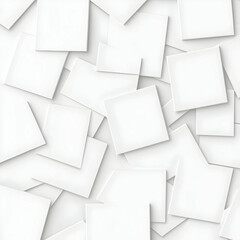 Abstract pattern of overlapping white squares