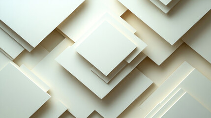 Minimalist backgrounds with overlapping rectangles in shades of beige and cream