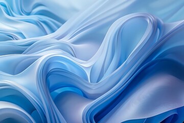 Obraz premium Abstract blue smoke on black background. 3d rendering, 3d illustration.