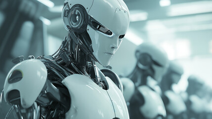 Fototapeta premium Robot in a Modern Facility