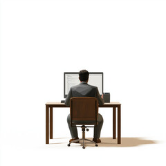 man sitting on chair