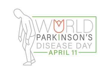 World parkinsons disease day. International event. Landscape poster,