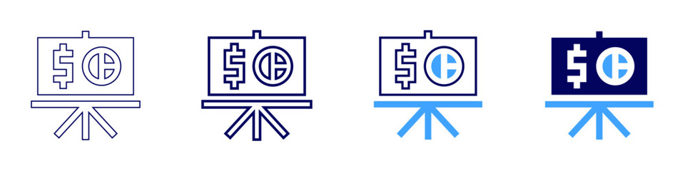 Fototapeta premium Authentic storytelling icon in 4 different styles. Thin Line, Line, Bold Line, Duotone. Duotone style. Editable stroke