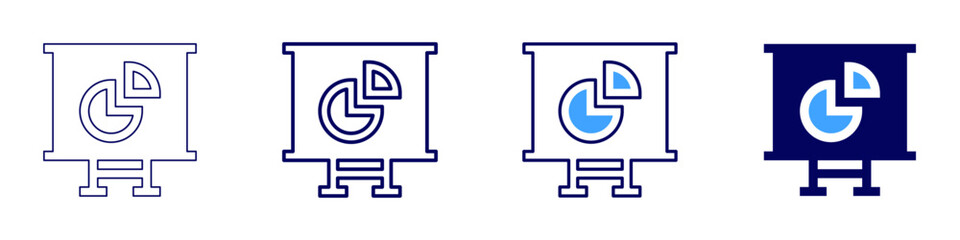 Emotional intelligence in speeches icon in 4 different styles. Thin Line, Line, Bold Line, Duotone. Duotone style. Editable stroke