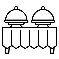 Buffet Outline Icon
