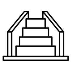 Stairs Outline Icon