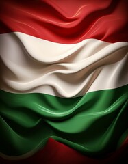 Fototapeta premium 3D Flagge Ungarn
