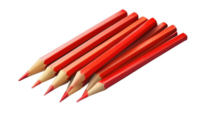 Fototapeta premium red pencil isolated on white background 
