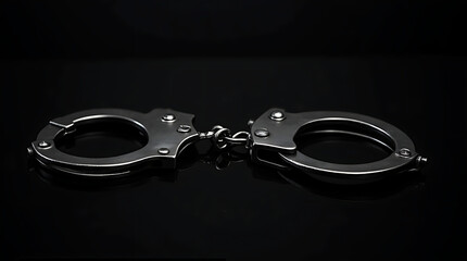 handcuffs and key