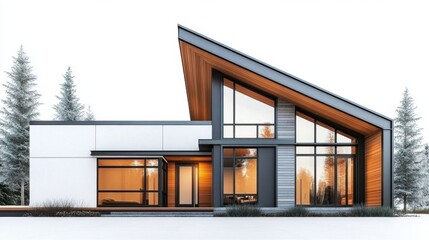 Modern Loft Style House Plan With Open Floor Layout