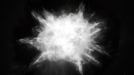 Unleashed Power: Monochrome Explosion Art