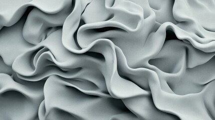 Abstract Gray Undulating Texture A 3D Wrinkled Surface Design