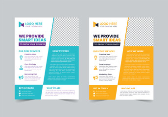 Professional Business Flyer Template , CMYK , Print Ready , Marketing Agency Social Media Post Template, Facebook Post, ,LinkedIn Post