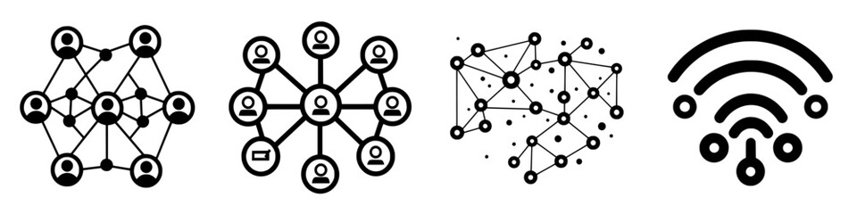 Visual representations of social networks and connectivity in a digital landscape