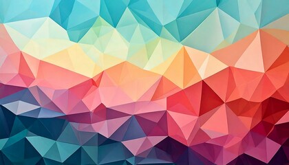 Fototapeta premium Minimalist, Polygonal, Low Poly, Background, Soft, Colors, Abstract, Geometric, Shapes, Digital, Design, Simple, Modern, Flat, Texture, Art, Calm, Light, Pastel, Subtle, Clean, Artistic, Aesthetic, Co