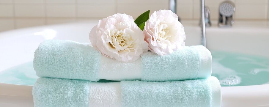 Ensure a safe and relaxing bath experience by organizing the bathroom, keeping clutter and hazards out of the way.