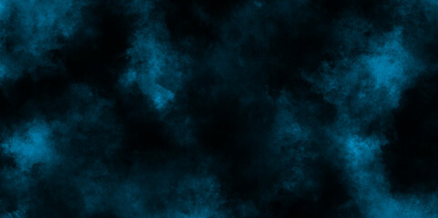 watercolor background concept design background with smoke, watercolor painted mottled blue background with vintage grunge, blue brush painted old grunge texture, Smoke in the dark blue texture.