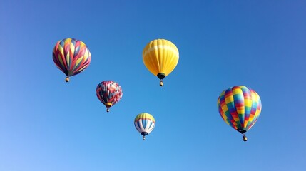 Obraz premium Hot Air Balloons: Colorful Dreams of Freedom